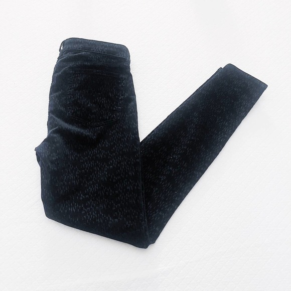 J. Brand Super Skinny Black Suede Textured Pants SZ29 - Picture 7 of 9